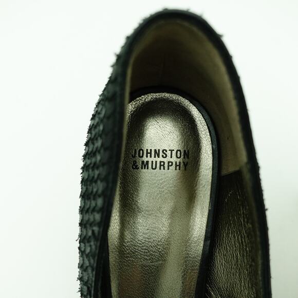 Johnston & Murphy Classic Black Leather Pointed Toe Stiletto Heels - Size 8 - Picture 6 of 10